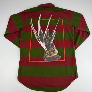 A Nightmare on Elm Street Mens Size S Freddy Krueger Flannel Shirt *Read